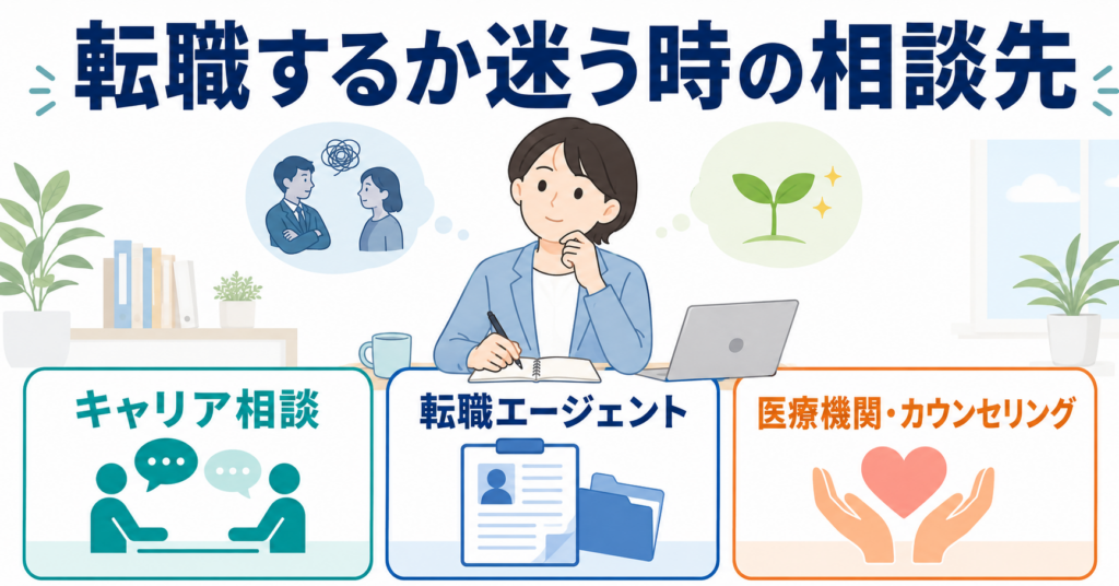 転職するか迷う時の相談先