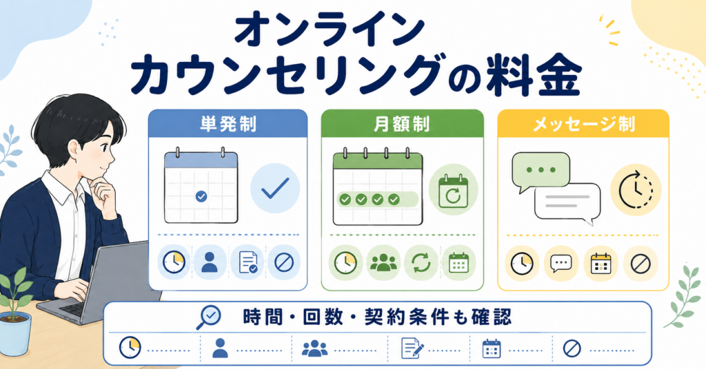 オンラインカウンセリングの料金