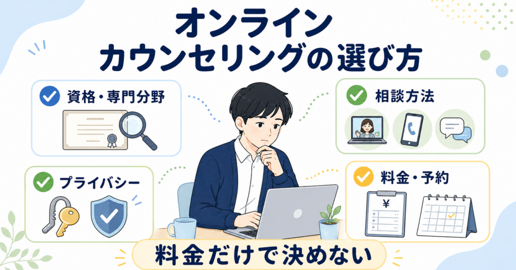 オンラインカウンセリングの選び方