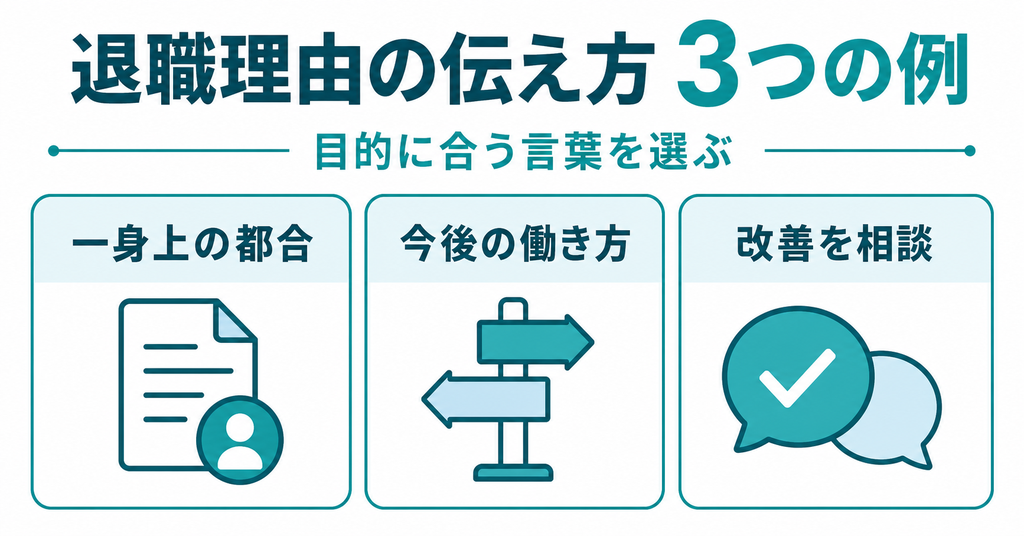 人間関係を退職理由として伝える3つの例