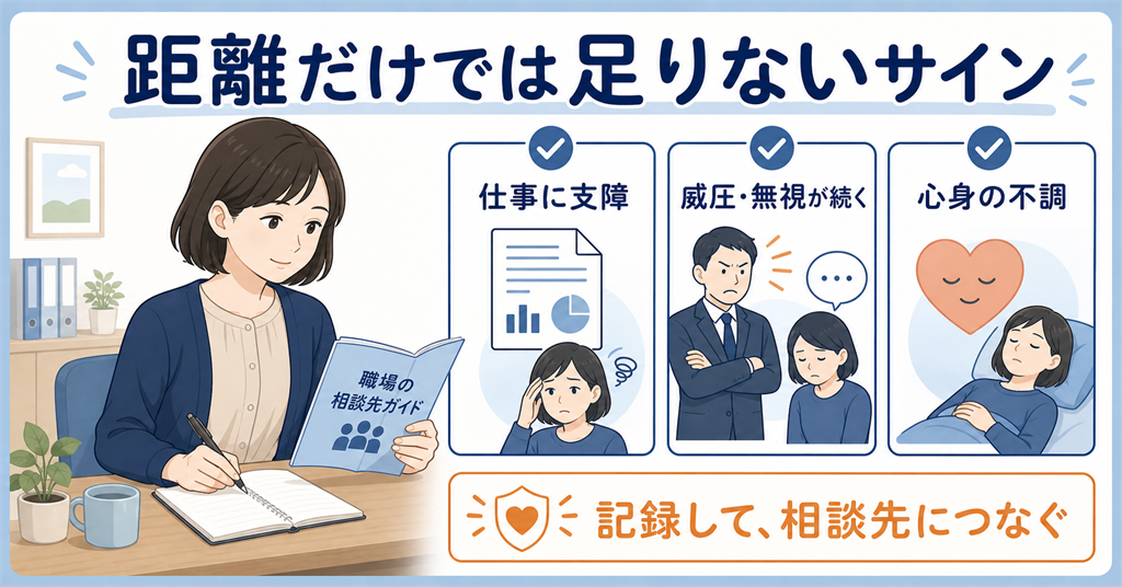 距離を取るだけでは足りない状態を見分ける