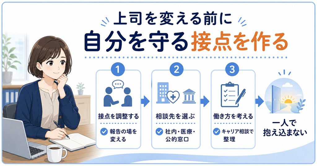 上司を変えようとする前に、自分を守る接点を作る