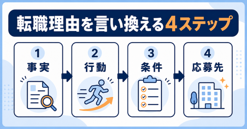 人間関係の転職理由を言い換える4ステップ